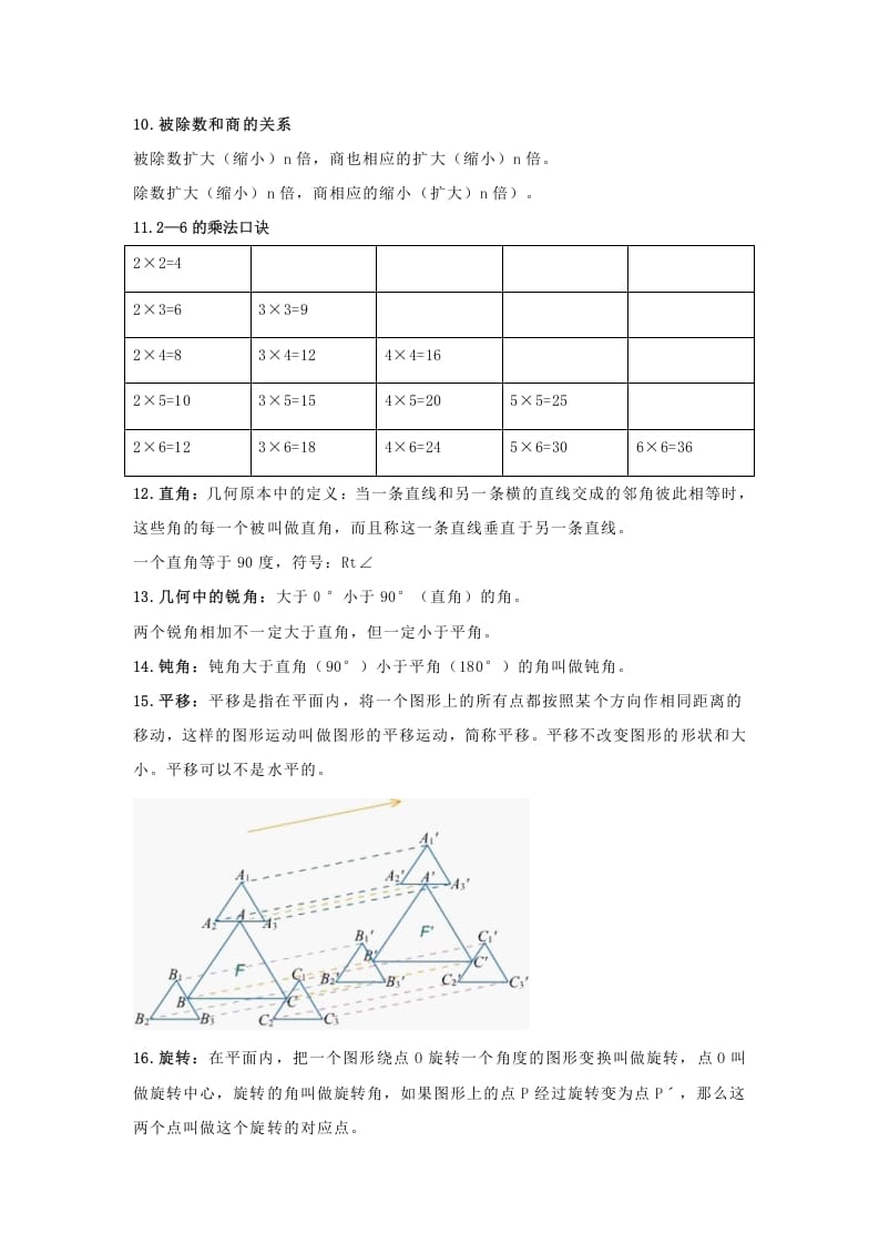 图片[2]-二年级数学下册小学知识点归纳-云锋学科网