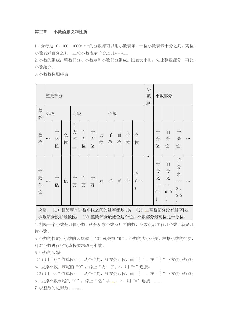 图片[3]-五年级数学上册知识点汇总苏教版（苏教版）-云锋学科网