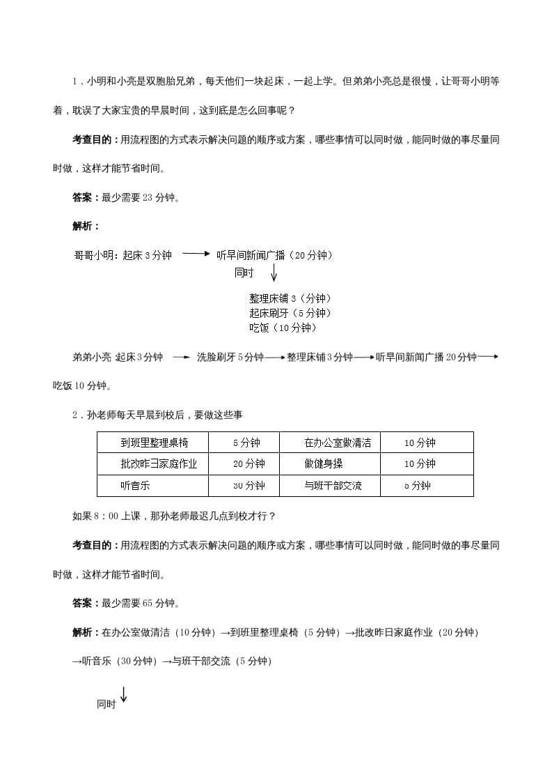 图片[3]-四年级数学上册《数学广角──优化》同步试题（人教版）-云锋学科网