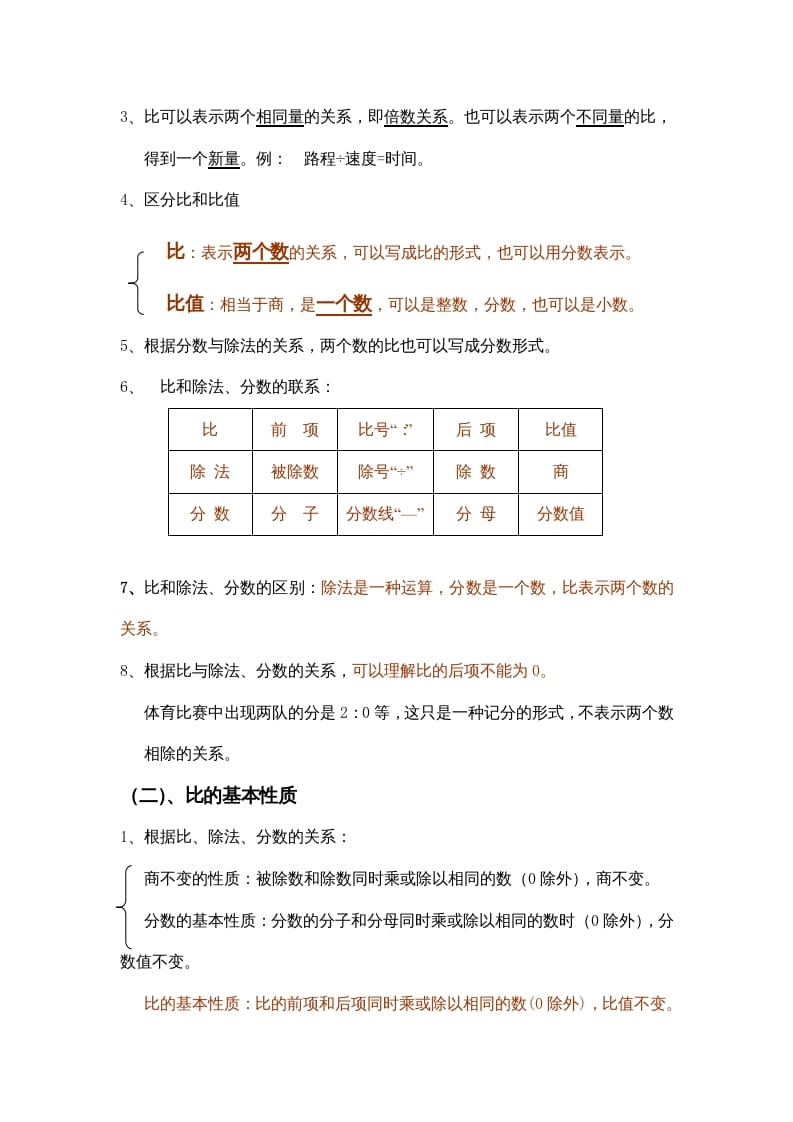 图片[3]-六年级数学上册第2单元归纳总结（人教版）-云锋学科网