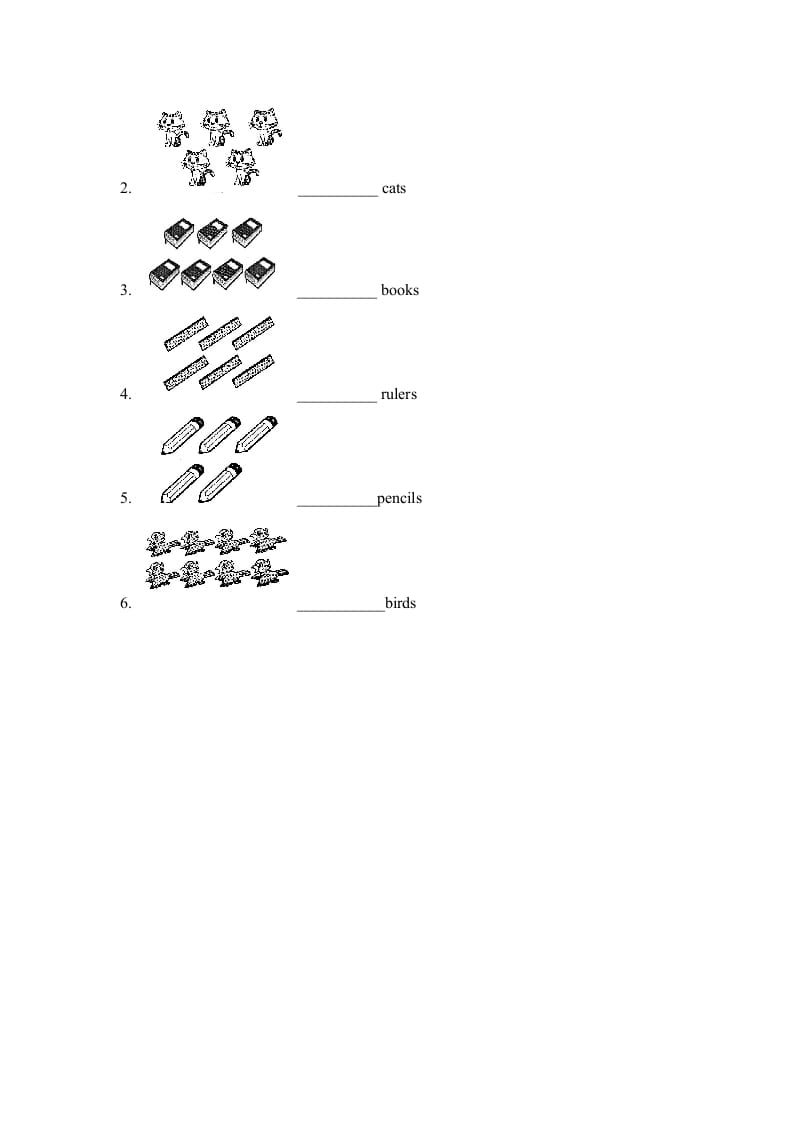 图片[2]-一年级英语上册Unit4_Lesson1课时训练（人教一起点）-云锋学科网