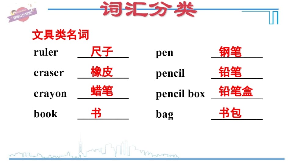 图片[3]-三年级英语上册期末复习专项一词汇（人教PEP）-云锋学科网