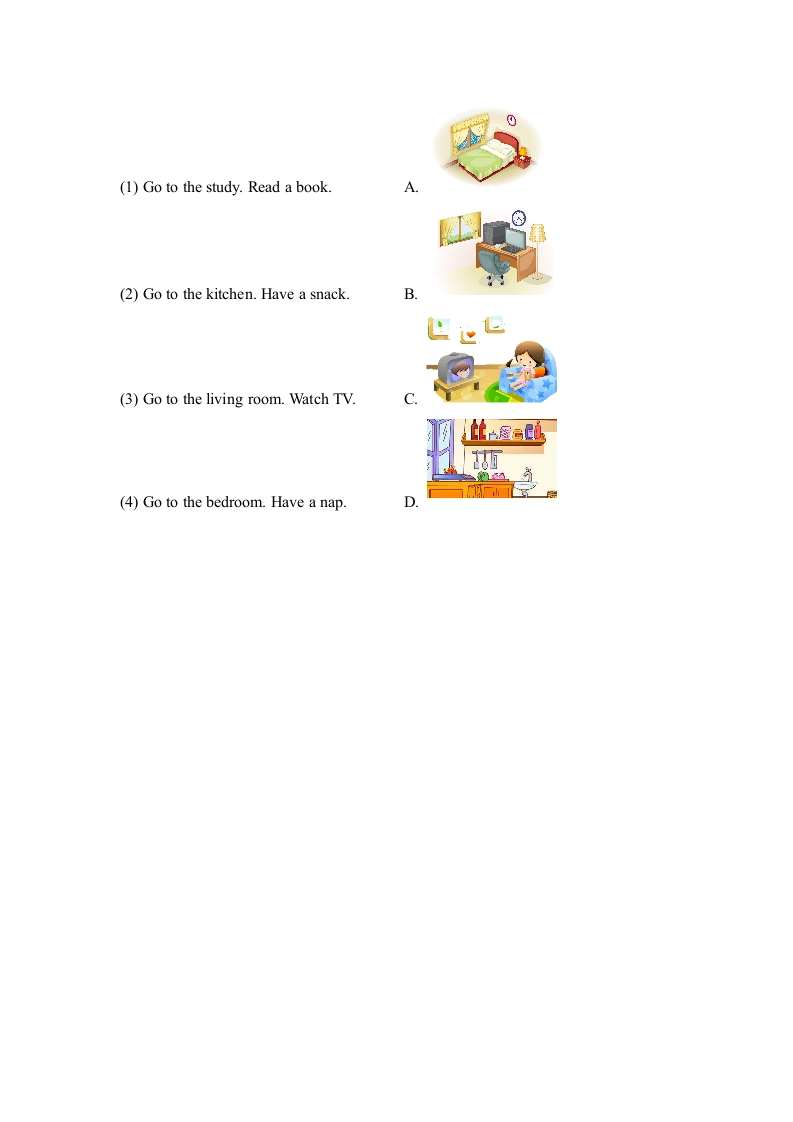 图片[2]-三年级英语上册Unit4_A_Let’s_learn同步习题(1)（人教版一起点）-云锋学科网