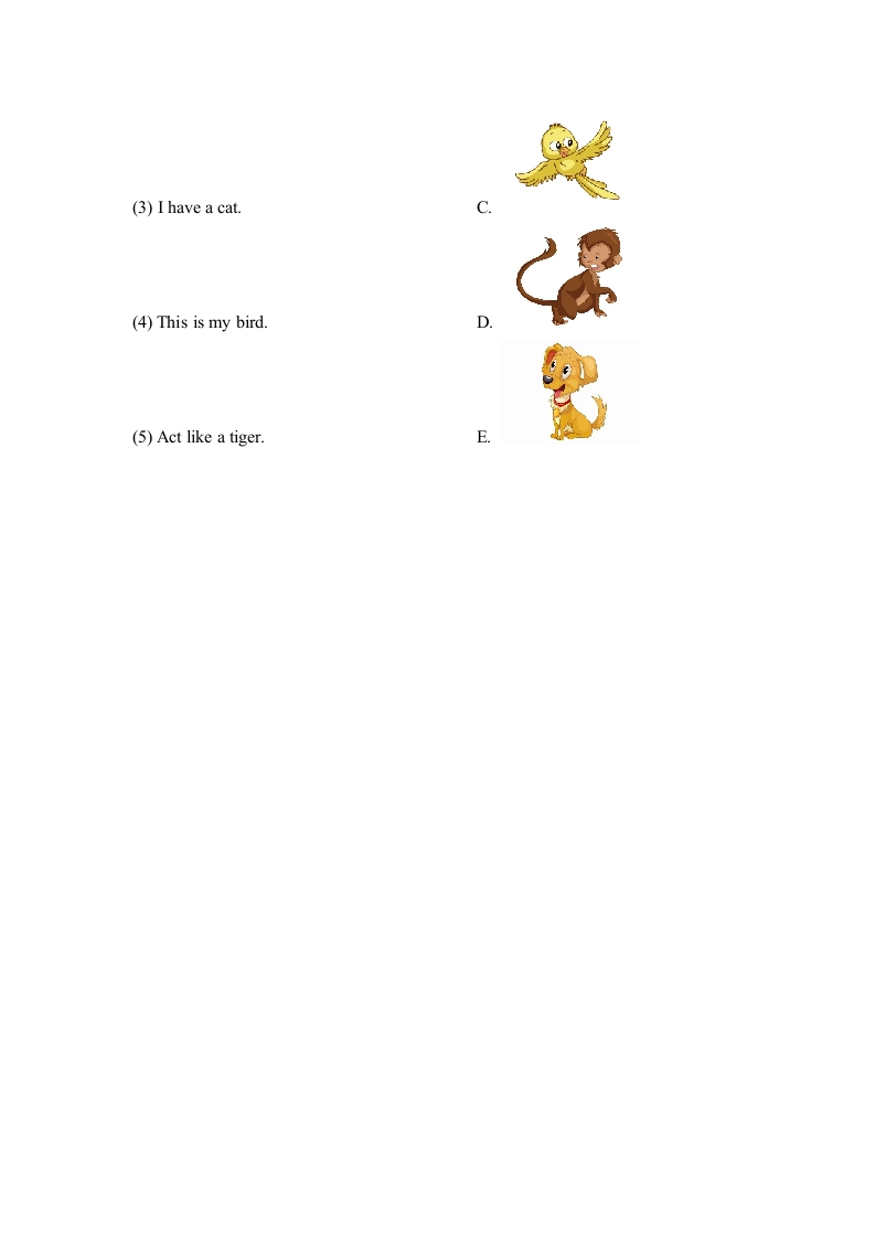 图片[3]-一年级英语上册Unit3_Lesson1课时训练（人教一起点）-云锋学科网