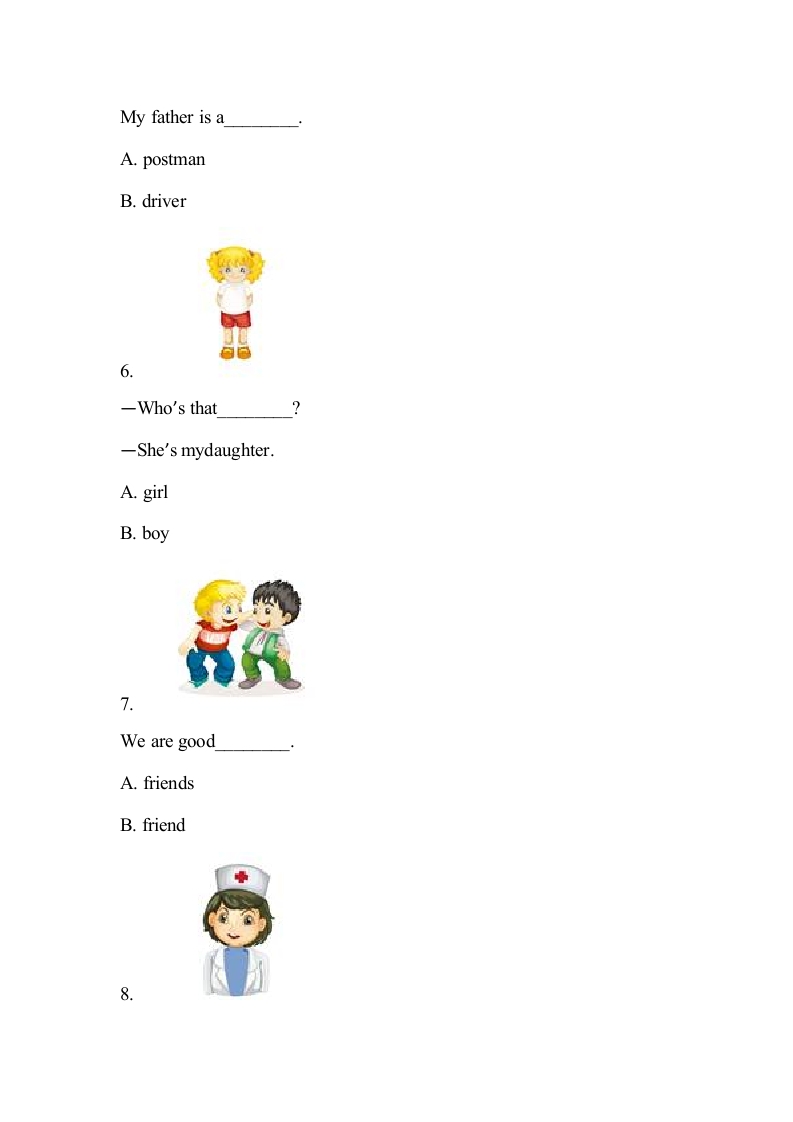 图片[2]-四年级英语上册Lesson6课时达标（精通版四上）（人教版一起点）-云锋学科网