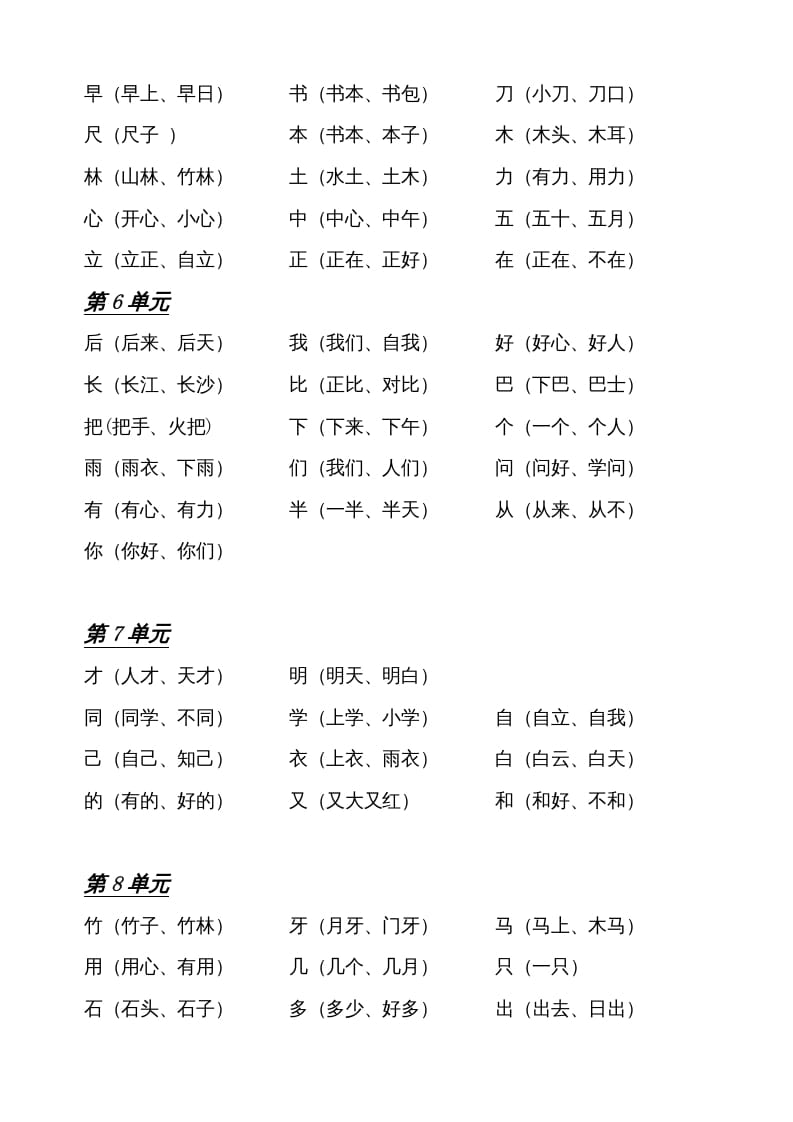 图片[3]-一年级语文上册2016小学期末复习资料(四)11页（部编版）-云锋学科网